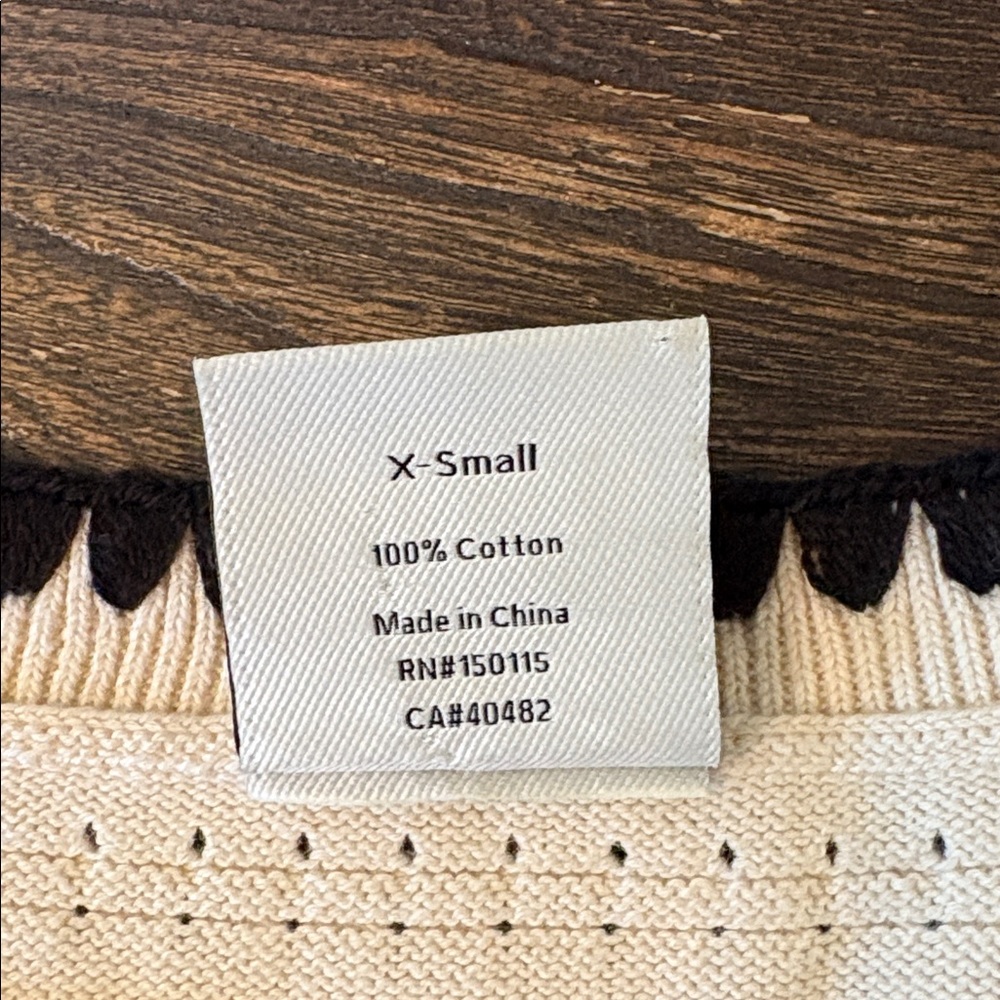 Varley Dwight Tank Knit Midi Dress Birch Pointelle Cotton Sleeveless Small NWT - Picture 8 of 10